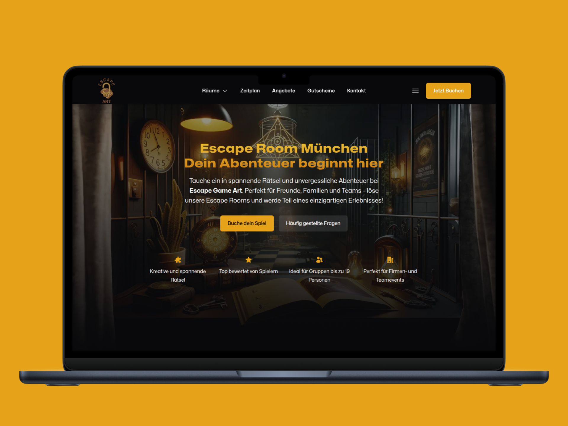 Screenshot Escape Game Art München